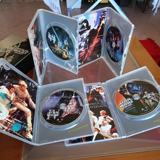 STARWARS TRILOGY 4 DISK DVD BOX SET.