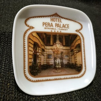 PERA PALACE HOTEL MELAMİN TABAK. ÇOK NADİR.