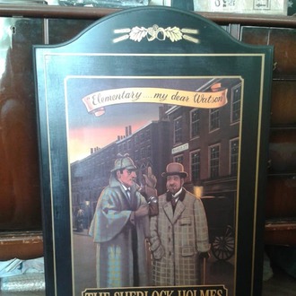 THE SHERLOCK HOLMES ORJİNAL PUB RESİMİ.