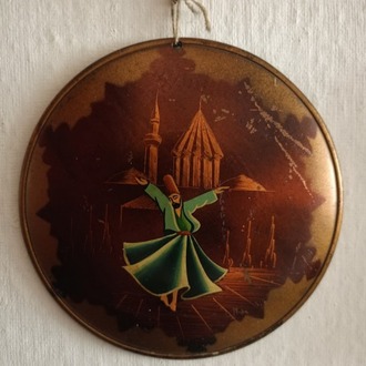 ESKİLERDEN MEVLANA BAKIR DUVAR TABAĞI - EL İŞLEMELİ.