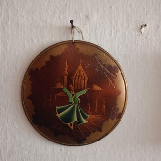 ESKİLERDEN MEVLANA BAKIR DUVAR TABAĞI - EL İŞLEMELİ.