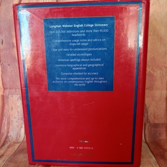 LONGMAN WEBSTER ENGLISH COLLEGE DICTIONARY.