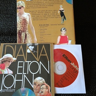 PRENSES DIANA ve ELTON JOHN ŞARKILARI. KİTAPCIK + CD İLE BERABER.