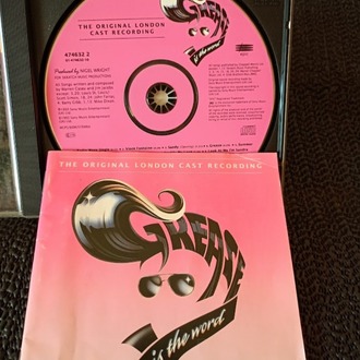 GREASE THE ORIGINAL LONDON CAST RECORDING. AUDIO CD.