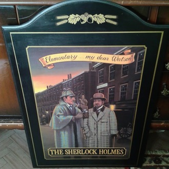 THE SHERLOCK HOLMES ORJİNAL PUB RESİMİ.