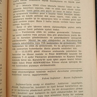 SİLAH KAÇAKÇILIĞI VE TERÖR. UĞUR MUMCU.
