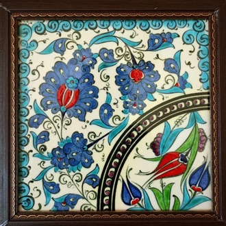 KÜTAHYA ÇİNİ EL İŞÇİLİĞİ KARO, HAND MADE.