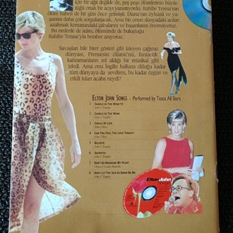 PRENSES DIANA ve ELTON JOHN ŞARKILARI. KİTAPCIK + CD İLE BERABER.