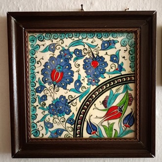 KÜTAHYA ÇİNİ EL İŞÇİLİĞİ KARO, HAND MADE.