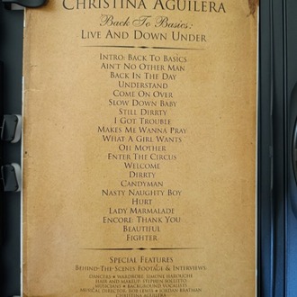 CHRISTINA AGUILERA - BACK TO BASICS LIVE AND DOWN UNDER KONSER DVD