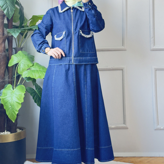 İncili Denim takım 