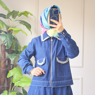 İncili Denim takım 