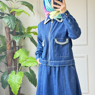 İncili Denim takım 