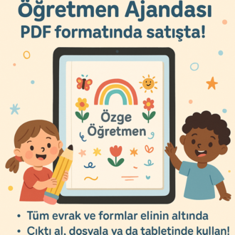 Okul Öncesi Öğretmen Ajandası – Dijital PDF Versiyonu