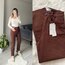 Zara Acı Kahve/Krem Mom Jean