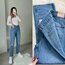 Zara Ultra Yüksek Bel Kesik Paça Mavi Mom Jean