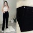 Zra Ultra Yüksek Bel Siyah Wide Leg Jean 