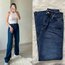 Zara Ultra Yüksek Bel Lacivert Wide Leg Jean