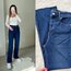 Zara Ultra Yüksek Bel Kesik Paça Lacivert Wide Leg Jean 
