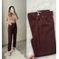 Zara Ultra Yüksek Bel Kahverengi Mom Jean 