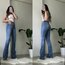 Ultra Yüksek Bel Slim Flare Jean