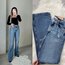 Zara Ultra Yüksek Bel Dizi Yırtık Wide Leg Jean 