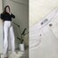 ZR Beyaz Wide Leg Jean 
