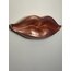 Rose Gold Metalik Dudak Heykel