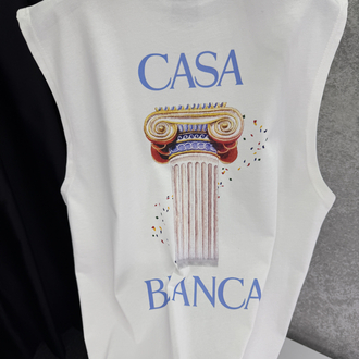 CASABLANCA Premium Sıfır Kol T-shirt 