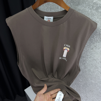 CASABLANCA Premium Sıfır Kol T-shirt 