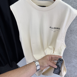 ALL SAINTS Premium Sıfır Kol T-shirt 