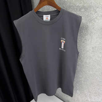 CASABLANCA Premium Sıfır Kol T-shirt 