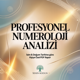 Profesyonel Numeroloji Analizi – İsim & Doğum Tarihine Göre Kişiye Özel PDF Rapor
