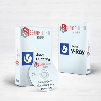 3ds Max 2025 ve Vray 7 İç Mekan İskandinav Sahne Tasarım Eğitim Seti