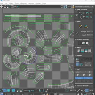 Autodesk 3ds Max 2025 UVW Map ve Unwrap UVW Map Eğitim Seti