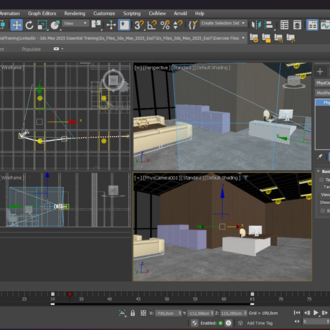 Autodesk 3ds Max 2025 Temel Animasyon Eğitim Seti