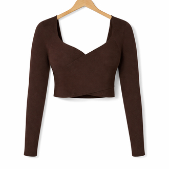 Premium Kalite Triko Crop Kazak