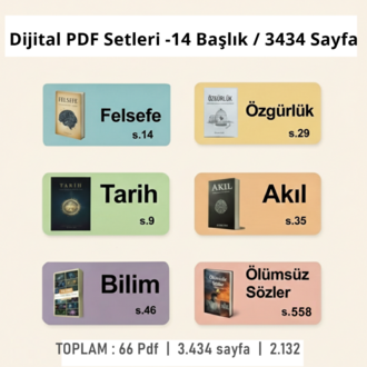 “Dijital PDF Setleri – 14 Başlık / 3434 Sayfa”