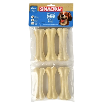 Snacky Preslenmiş Kemik 6’lı 165 Gr – Doğal ve Güvenli Çiğneme Keyfi
