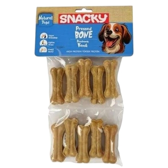 Snacky Preslenmiş kemik 10’lu 110 gr– Beyaz & Doğal Çeşitleri