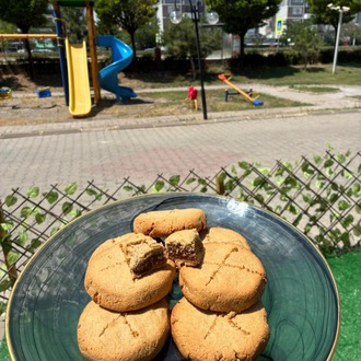 Glutensiz Vegan Şekersiz Tahinli Kurabiye
