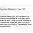 Seçtiğiniz 20 adet mini kitap PDF