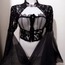 Goth Tül Detaylı Büstiyer
