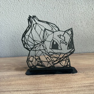 Pokemon Bulbasaur 2.5D Line art