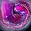 Purple Wave Abstract Fluid Acrylic Painting HD Digital Downloadable Image