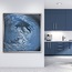 Grey Abstract Fluid Acrylic Painting HD Digital Downloadable Image
