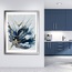 Blue Rose Abstract Fluid Acrylic Painting HD Digital Downloadable Image