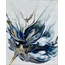 Blue Rose Abstract Fluid Acrylic Painting HD Digital Downloadable Image