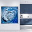 Lotus Abstract Fluid Acrylic Painting HD Digital Downloadable Image