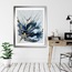 Blue Rose Abstract Fluid Acrylic Painting HD Digital Downloadable Image
